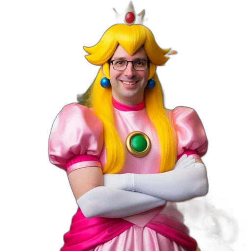 crown, dress, staff, animal transparent PNG cut-out