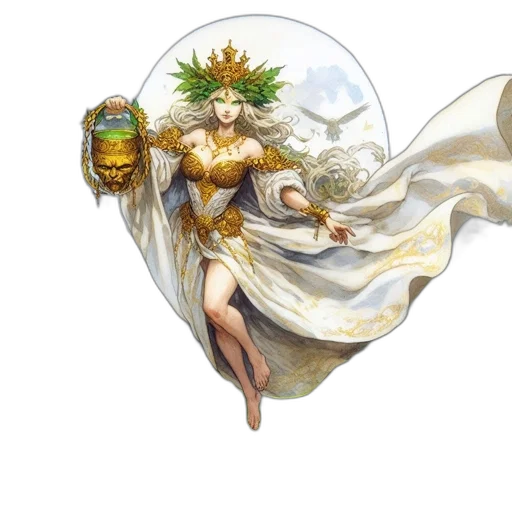 jewelry, mask, crown, fantasy art transparent PNG cut-out