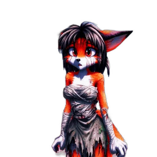 dress, staff, creature, mask transparent PNG cut-out