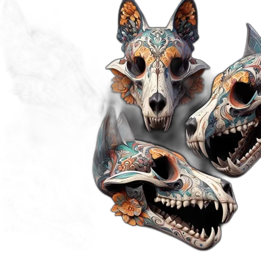 mask, creature, animal, concept art transparent PNG cut-out