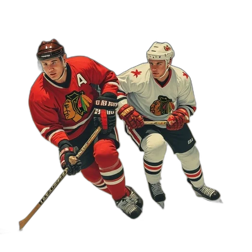 vintage, hockey, poster transparent PNG cut-out