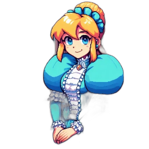 dress, crown, staff, robot transparent PNG cut-out