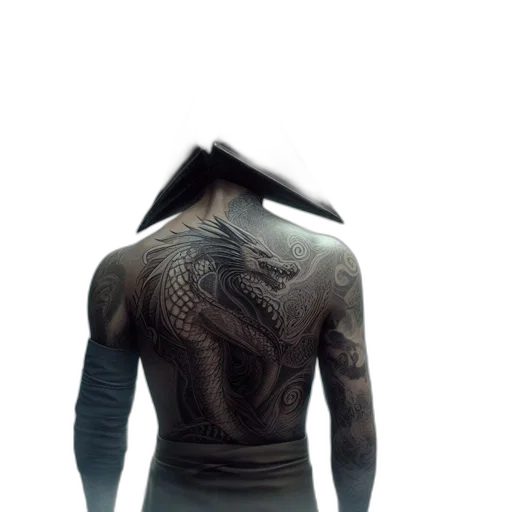 jacket, dragon, creature, mask transparent PNG cut-out