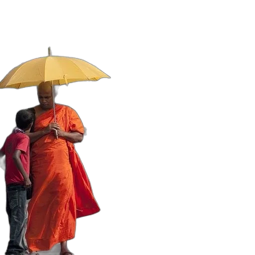umbrella, dress, staff, 3d render transparent PNG cut-out