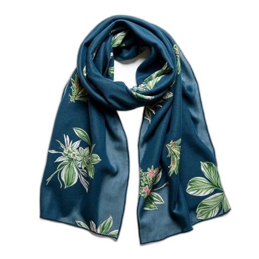 navy, blue, scarf, pattern transparent PNG cut-out