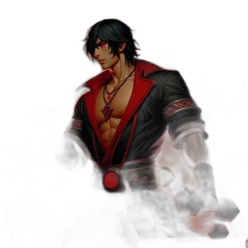 jacket, staff, sword, concept art transparent PNG cut-out