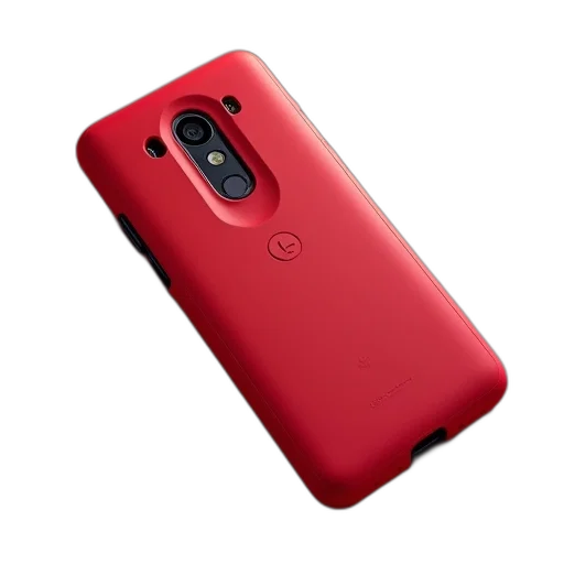 3d render, red, intuition, rubberized transparent PNG cut-out