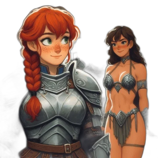 fantasy art, concept art, pixel art, comic book art transparent PNG cut-out