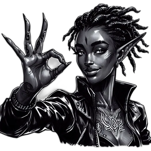 comic book art, concept art, fantasy art, cyberpunk transparent PNG cut-out