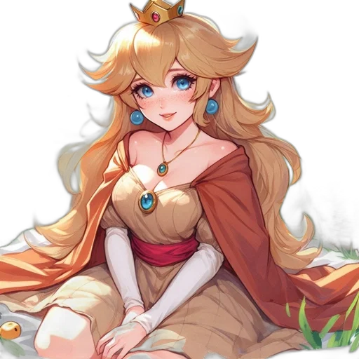 crown, dress, staff, dragon transparent PNG cut-out