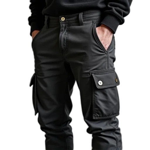 jacket, cyberpunk, 3d render, dark transparent PNG cut-out
