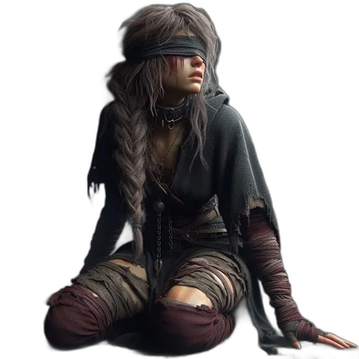 staff, hair, fantasy art, concept art transparent PNG cut-out