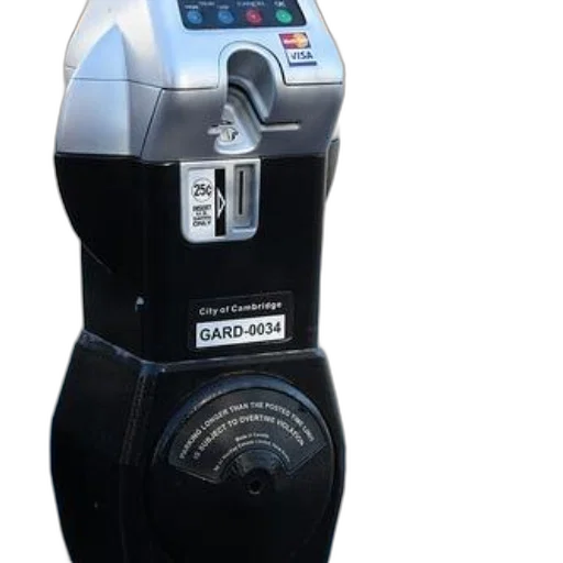 robot, 3d render, parking, meter transparent PNG cut-out