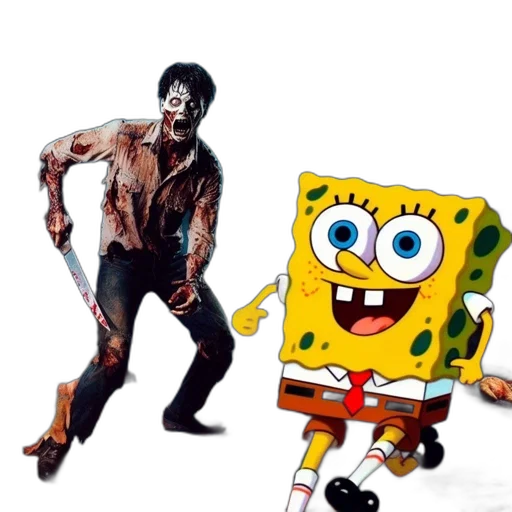 concept art, underwater, zombie-like, figure transparent PNG cut-out