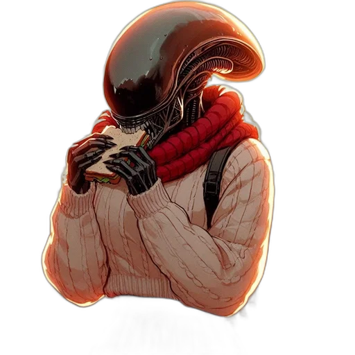 jacket, mask, creature, face transparent PNG cut-out