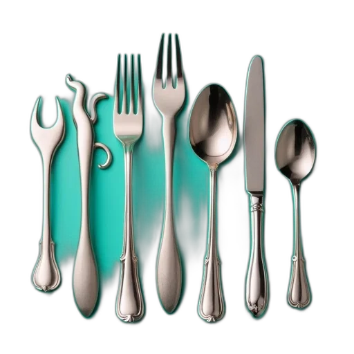food, jewelry, weapon, 3d render transparent PNG cut-out