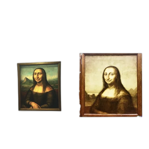 face, furniture, photorealistic, oil painting transparent PNG cut-out