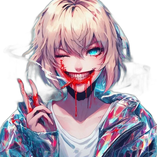 face, mask, creature, jacket transparent PNG cut-out