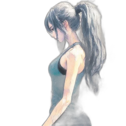 dress, weapon, robot, face transparent PNG cut-out