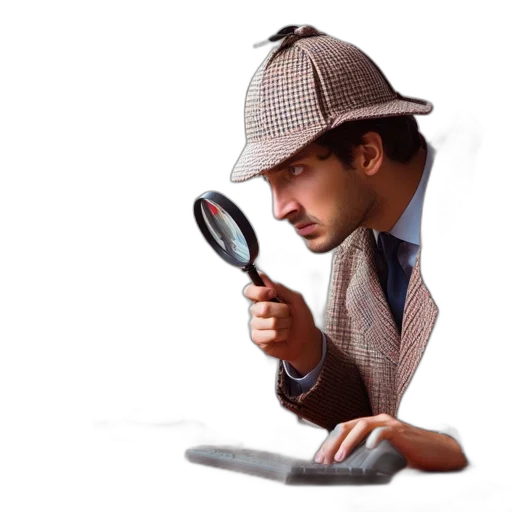 hat, staff, face, jacket transparent PNG cut-out