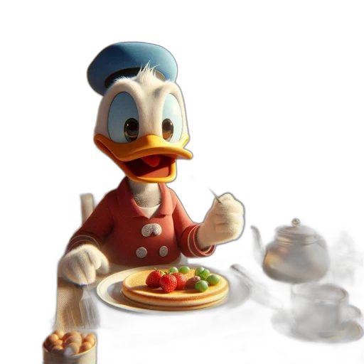 food, animal, robot, 3d render transparent PNG cut-out