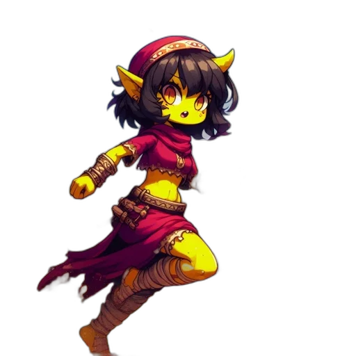 staff, mask, dress, dragon transparent PNG cut-out