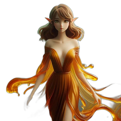 dress, fantasy art, concept art, photorealistic transparent PNG cut-out