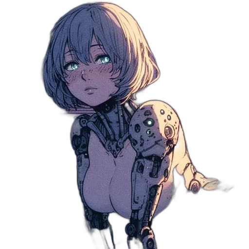 robot, creature, weapon, jacket transparent PNG cut-out