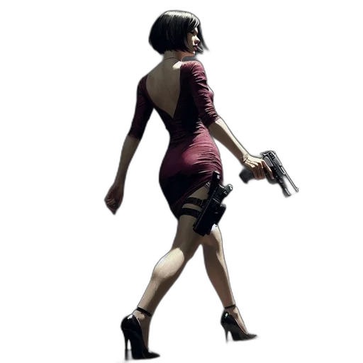 weapon, dress, concept art, 3d render transparent PNG cut-out
