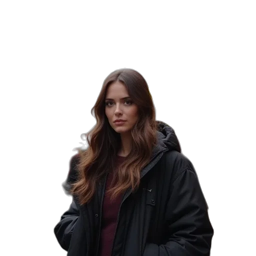 jacket, umbrella, staff, dress transparent PNG cut-out