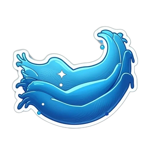 dragon, concept art, underwater, blue transparent PNG cut-out