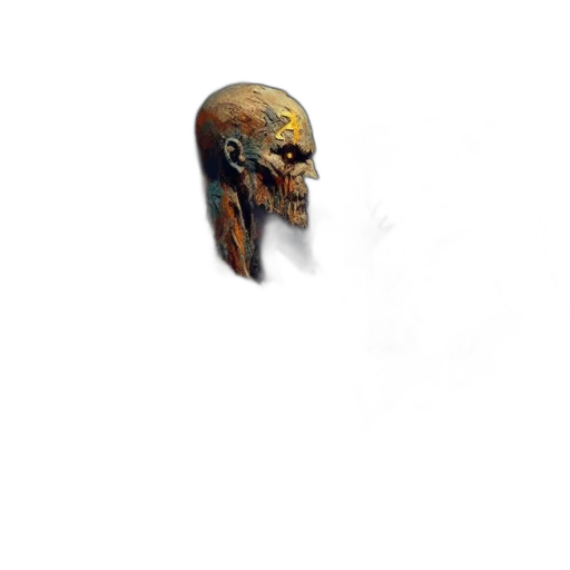 face, mask, creature, staff transparent PNG cut-out