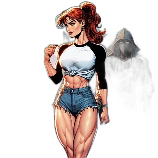 comic book art, concept art, cartoon, fantasy art transparent PNG cut-out