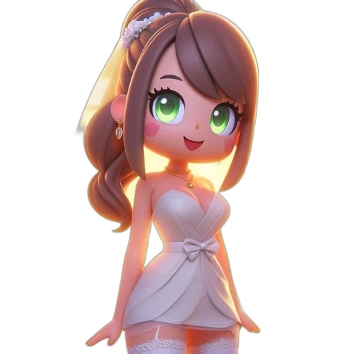 dress, staff, crown, robot transparent PNG cut-out