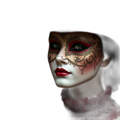 mask, face, hat, jewelry transparent PNG cut-out