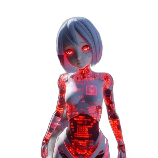 robot, dress, creature, 3d render transparent PNG cut-out
