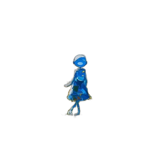 dress, staff, hat, robot transparent PNG cut-out