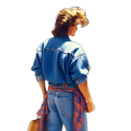 jacket, dress, hair, robot transparent PNG cut-out