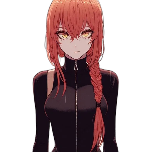 dress, jacket, staff, hair transparent PNG cut-out