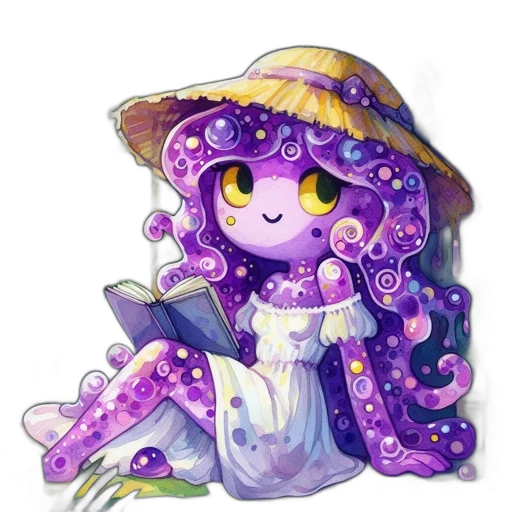 staff, hat, creature, dress transparent PNG cut-out