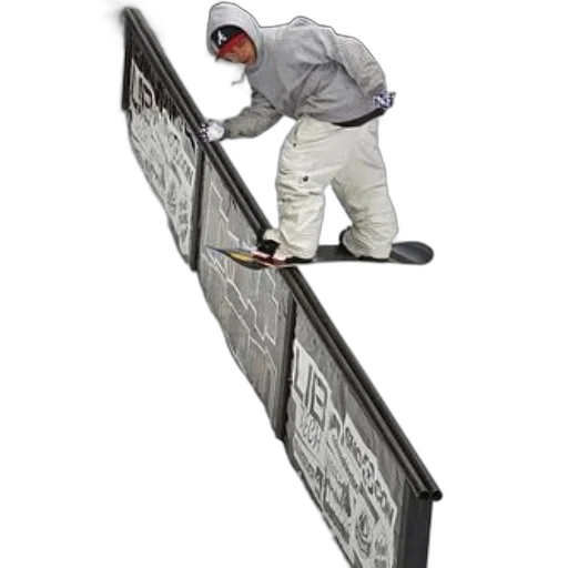 staff, furniture, photorealistic, snowboarder transparent PNG cut-out