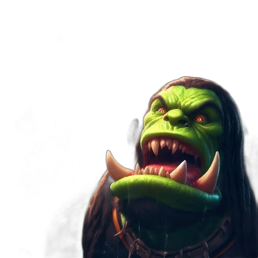 creature, face, mask, staff transparent PNG cut-out