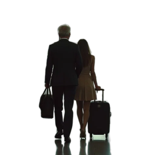 staff, bruce, natalie, arrived transparent PNG cut-out