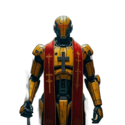 robot, sword, weapon, staff transparent PNG cut-out