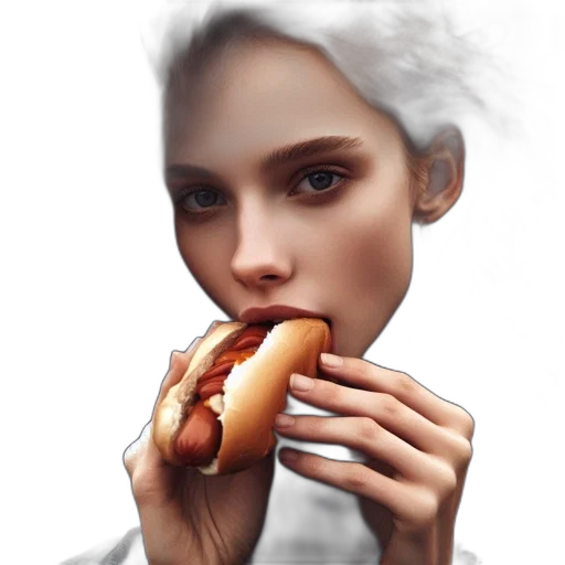 food, face, robot, creature transparent PNG cut-out