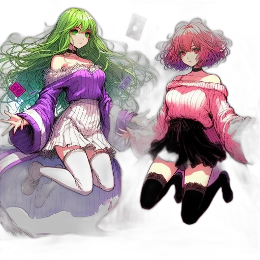 dress, concept art, fantasy art, anime transparent PNG cut-out