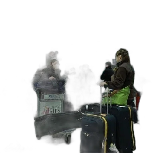 jacket, staff, robot, car transparent PNG cut-out