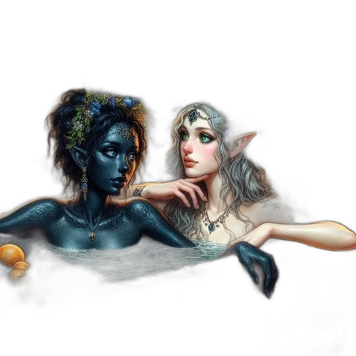 fantasy art, concept art, watercolor, photorealistic transparent PNG cut-out