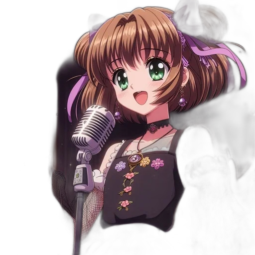 staff, flower, weapon, face transparent PNG cut-out