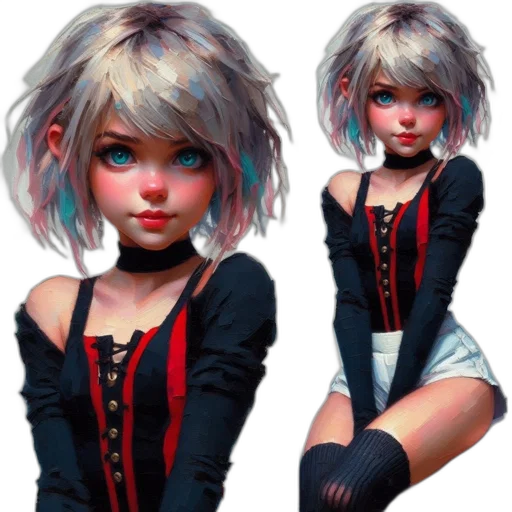 dress, concept art, fantasy art, 3d render transparent PNG cut-out